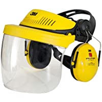 3M G500 combinación industrial: Arnés G500-GU- pantalla 5F-11 y orejeras Optime I (P3E) amarillo